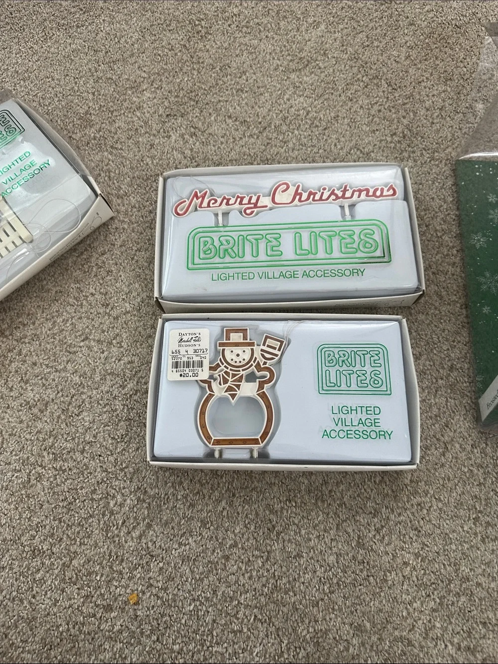 Vintage department 56 brite lites and frosted bare branch tree